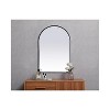 Elegant Lighting Metal Frame Arch Mirror 27x40 Inch in Black - 4 of 4