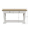 Hyleory Rustic Distressed Wood Console Table with Storage Drawers - 3 of 4