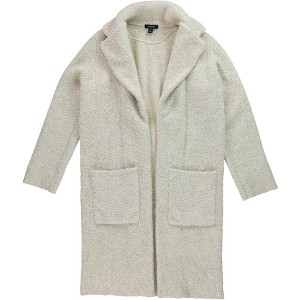 Alfani Womens Metallic Eyelash-Knit Coat - 1 of 2