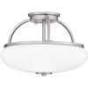 Quoizel Lighting Easton 3 - Light Semi-Flush Mount in  Brushed Nickel - 4 of 4