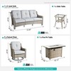 XIZZI OUTDOOR SWIVEL ROCKER SETS: 3-PC Rocker + Modular Sofa & Fire Pit Options - All-Weather Fabric, 8 Color Choices for Patio, Garden, Poolside - 2 of 4