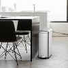 8-Gallon (30l) Slim Stainless Steel Trash Bin with Inner Bucket,  Step-on ，with Soft-Close Lid - 4 of 4