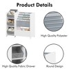 Sevobal Decorative Bookshelf Kids Bookshelf And Toy Storage Organizer, Book Shelf With 3 Collapsible Fabric Drawers, White, 25.59"*11.81"*26.62" - 4 of 4