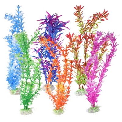 Unique Bargains Fish Tank Artificial Aquarium Plants 6 Pcs