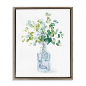 Stupell Industries Flower Jar Still Life Painting Floating Frame Canvas Art - 1 of 4