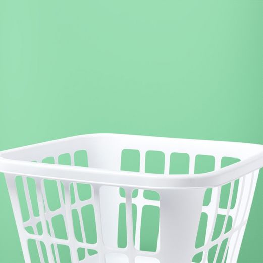 White laundry basket