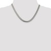 Black Bow Jewelry 6.25mm, Sterling Silver Solid Flat Oval Snake Chain Necklace - 2 of 4