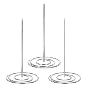 Unique Bargains Metal Stand Bill Pictures Table Number Memo Place Card Holder 3 Pcs - 1 of 4
