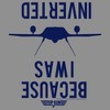 Women's Top Gun Because I Was Inverted Racerback Tank Top - 2 of 4