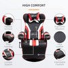 Kumasinova 90°-130°Recliner Gaming Chair with Swivel Base Plate&Cup Holder,360°Swivel Office Chair Video Game Chairs with Head&Lumbar Pillow,Footrest - 4 of 4