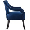 Set of 2 Harken Accent Chairs Performance Velvet Navy - Modway: Upholstered Wooden Frame, Spot Clean - 4 of 4