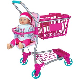 Lissi Baby Doll Shopping Cart w/ 16 inch Baby Doll - 1 of 4
