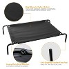 Racxily Outdoor Elevated Dog Bed, Dogs Cats Cool Beds, M Size Pet Hammock Bed with Skid-Resistant Feet for Small Medium Dogs and Cats, Black - 2 of 4