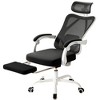 Infurnic Task and Office Chairs, Office Desk Chair with Adjustable Lumbar Support, High Back Chair for Home and Office, White, 24.8"*24.8"*49.2" - 4 of 4