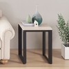Rosary Blenn Side Table – 18" Modern Nightstand - 3 of 4