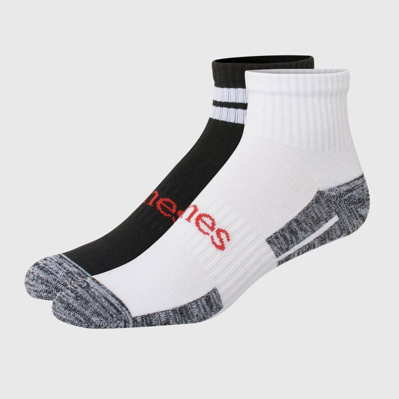 Hanes Premium Men's Ankle Socks 2pk - 6-12, 1 of 4