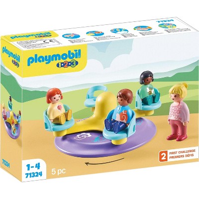 Playmobil 1.2.3 Number-Merry-Go-Round 71324 Playset 5pc
