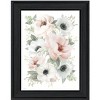 HomeRoots Peony Floral Block Black Framed Print Wall Art - 4 of 4
