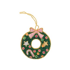 Jollity & Co. - Christmas Wreath Ornament - Pack of 1 Ornament - 1 of 3