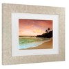 Trademark Fine Art - Alan Klu North Shore Dawn, Oahu Matted Framed Art - 3 of 4