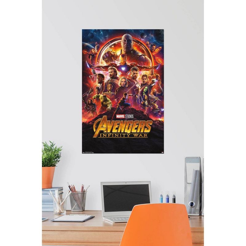 34&#34; x 22&#34; Marvel Cinematic Universe: Avengers: Infinity War One Sheet Premium Poster - Trends International, 4 of 5