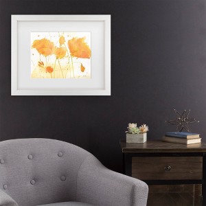Trademark Fine Art Sheila Golden Sonoma Poppies Matted Framed Art - 1 of 4