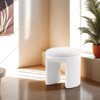 CAVINAS 19.5"H Contemporary Teddy Fabric Accent Stool,Set of 1,Chic Ottoman Footrest Stool for Bedroom & Living Room - 4 of 4