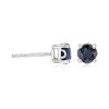 Ross-Simons 1.10 ct. t.w. Round Sapphire Stud Earrings in Sterling Silver - 3 of 4