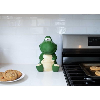 100 North Dolomite Ceramic 10 inch Everyday Cookie & Candy Jar with Airtight Lid: Kitchen Canisters, Pet Treat Containers, Tyrannosaurus Rex Dinosaur — фото 5