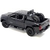 2023 Toyota Tundra TRD 4x4 Pickup Truck Black with Sunroof and Wheel Rack 1/24 Diecast Model Car - 3 of 4