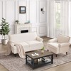 NicBex Linen Accent Chair,Upholstered Living Room Chairs with Mid-Height Rivet Backrest,Mid-Century Armchair,Accent Chairs for Living Room - 2 of 4