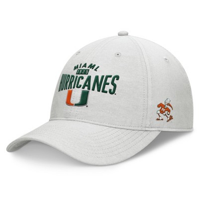 NCAA Miami Hurricanes Unstructured Chambray Cotton Hat - Gray
