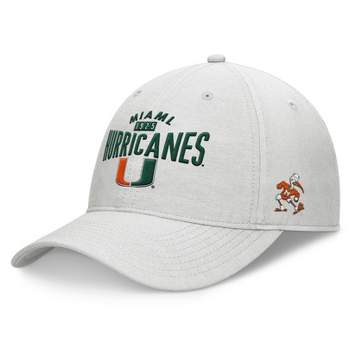 NCAA Miami Hurricanes Unstructured Chambray Cotton Hat - Gray
