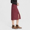 Women's Faux Suede Midi Skirt - A New Day™ - 3 of 4