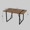 Modern Minimalist Round & Rectangular MDF Dining Table, for Office, Home & Kitchen, Available in Multiple Colors - 2 of 4