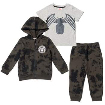 Hybrid Toddler Boys Spiderman Hoodie, T-shirt and Joggers, 3 Piece