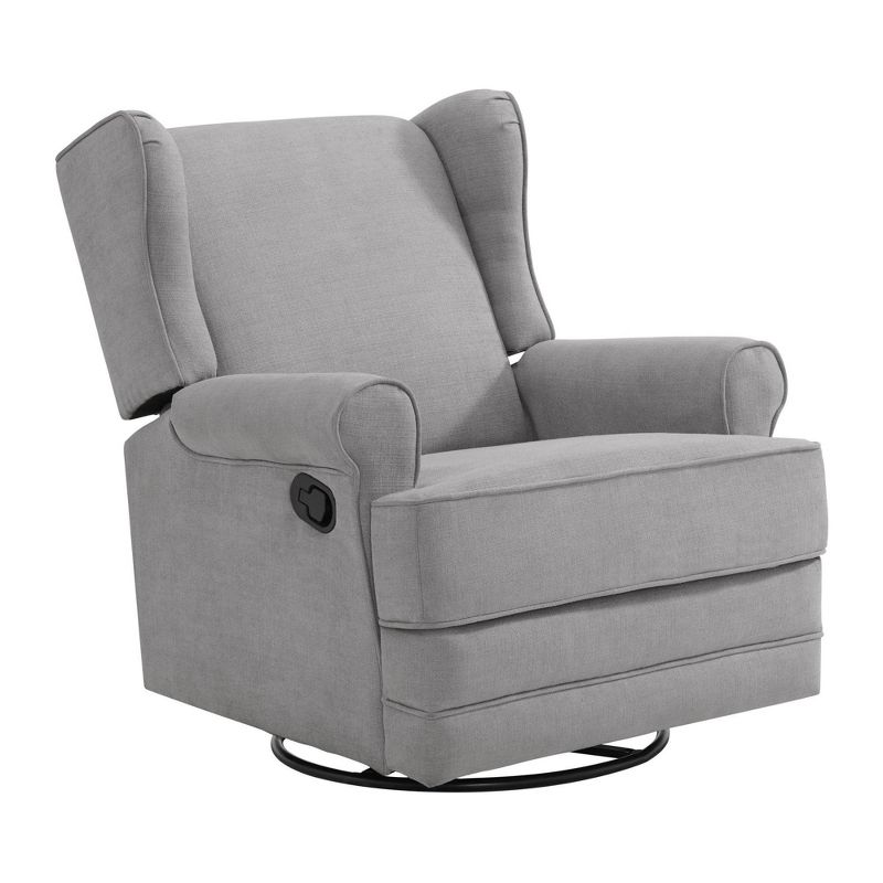 Oxford Baby Teegan Nursery Swivel Glider Recliner Chair, 1 of 9