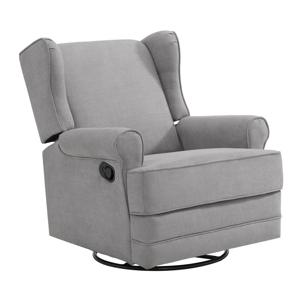 Oxford Baby Teegan Nursery Swivel Glider Power Recliner Chair - Gray -  85412192