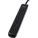 Philips 6-Outlet Surge Protector with 4' Cord - Black