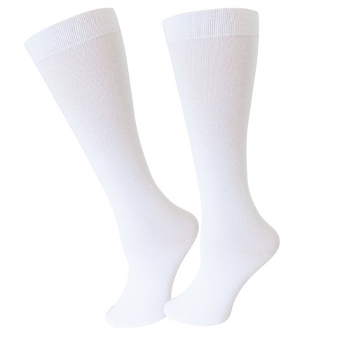 Lechery Women's Classic Knee-highs (1 Pair) - White, One Size Fits Most ...