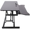 ORRD Adjustable Height Standing Laptop Desk with Keyboard Tray, Sit to Stand Workstation, Black - 4 of 4
