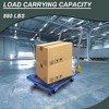 Vynxaria Foldable Platform Push Hand Truck Cart, 440 lbs. Weight Capacity, 2 Swivel Brake Wheels - 2 of 4