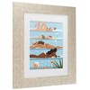 Trademark Fine Art - Petra Lizde  Ladies by the pool Matted Framed Art - 3 of 4