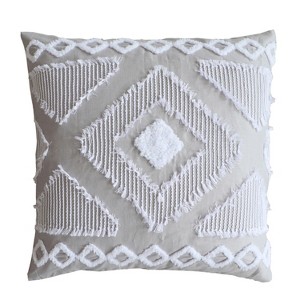 Harleson Grey - Euro Sham - Grey, Cream & White - Levtex Home - 1 of 3