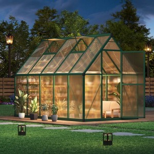 Outdoor Greenhouse, Large Walk in Greenhouses for Outdoors and Garden Planting, Polycarbonate Greenhouse with Enhanced Aluminum Frame - 1 of 4