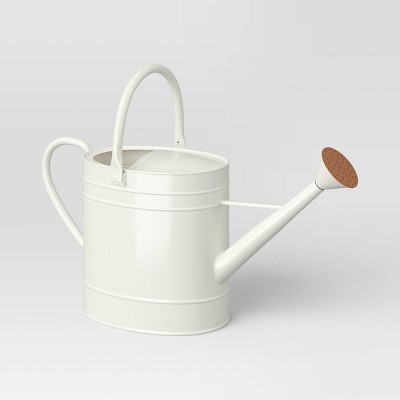 2gal Galvanized Sheet in New Powder Coated Finish Steel Watering Can Ivory - Threshold™