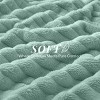 Cozy Soft Striped Fleece Blankets Decorative Plush Luxury Ribbed Warm Blanket for Couch, Sofa, Chair & Bed  - Lux Decor Collection - 4 of 4
