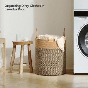 Laundry Hamper 62L,Large Laundry Basket for Clothes,Decorative Storage Basket for Blankets - 1 of 4
