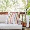 20"x20" Deny Designs Menina Lisboa Summer Colorful Stripes Square Outdoor Throw Pillow Pink - 3 of 4