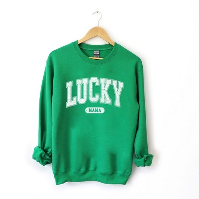 Simply Sage Market Women's Graphic Sweatshirt Lucky Mama Distressed